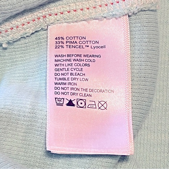 TOMMY BAHAMA Tobago Bay Crewneck Sweatshirt Pima coton, aqua blue, size L - Picture 12 of 12